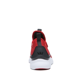 Womens Supra Low Top Shoes FACTOR Risk Red/Black/White | AU-93895